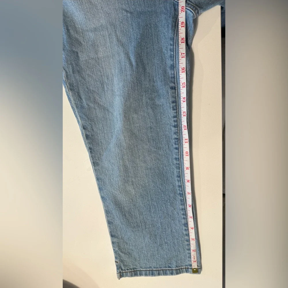 Lauren Ralph Lauren Light Blue Cropped Jeans Size 4 - Picture 12 of 15